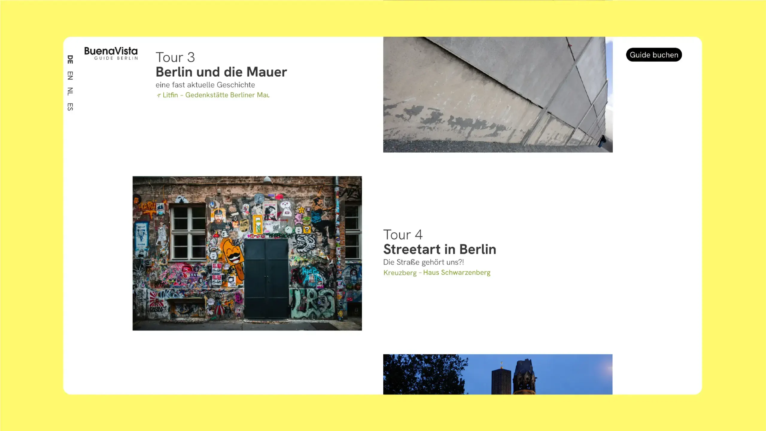 Screenshot der Berlin-Mauer-Tourseite von bvgb.de