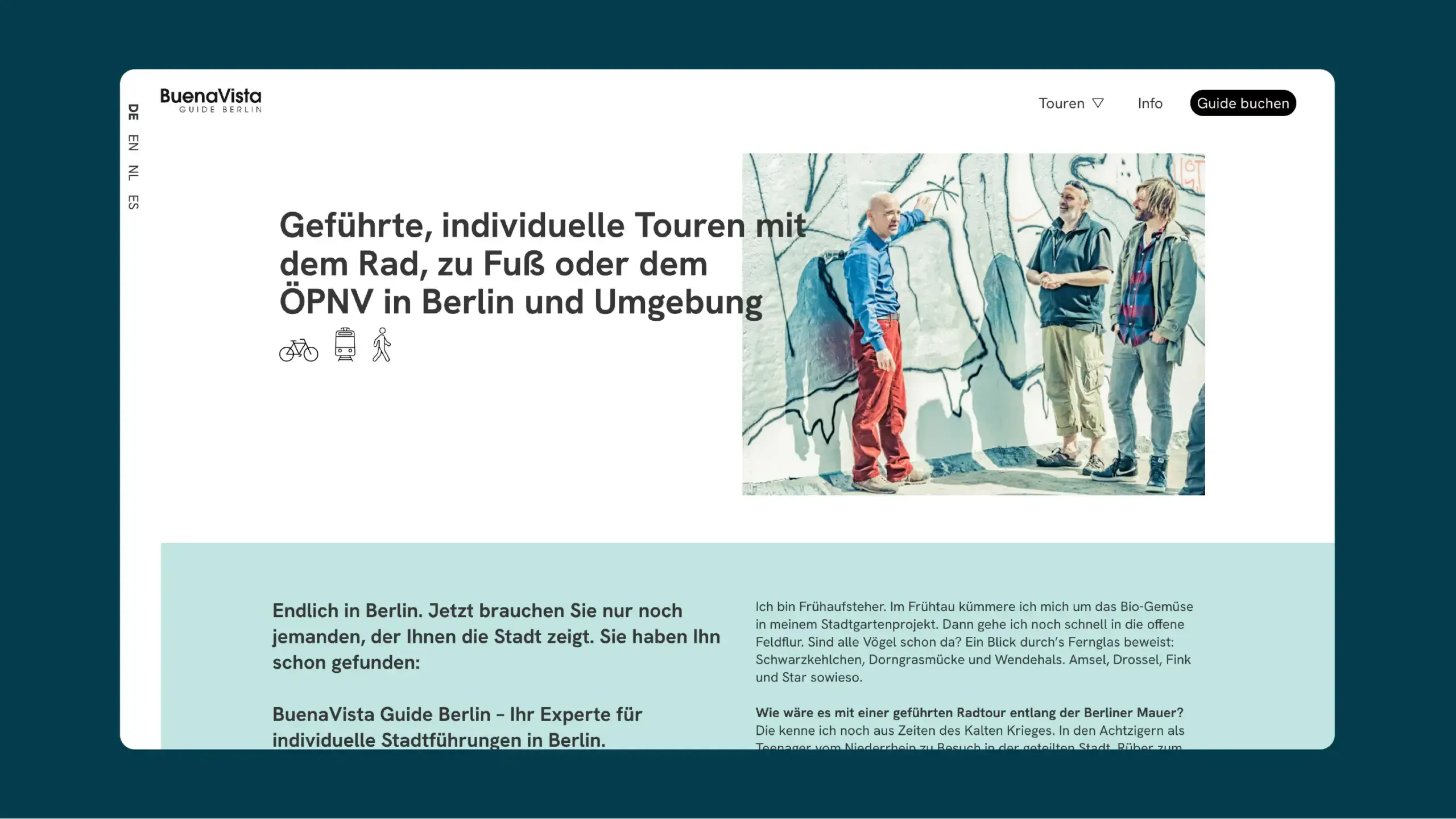 Screenshot der Stadtführungsseite von bvgb.de