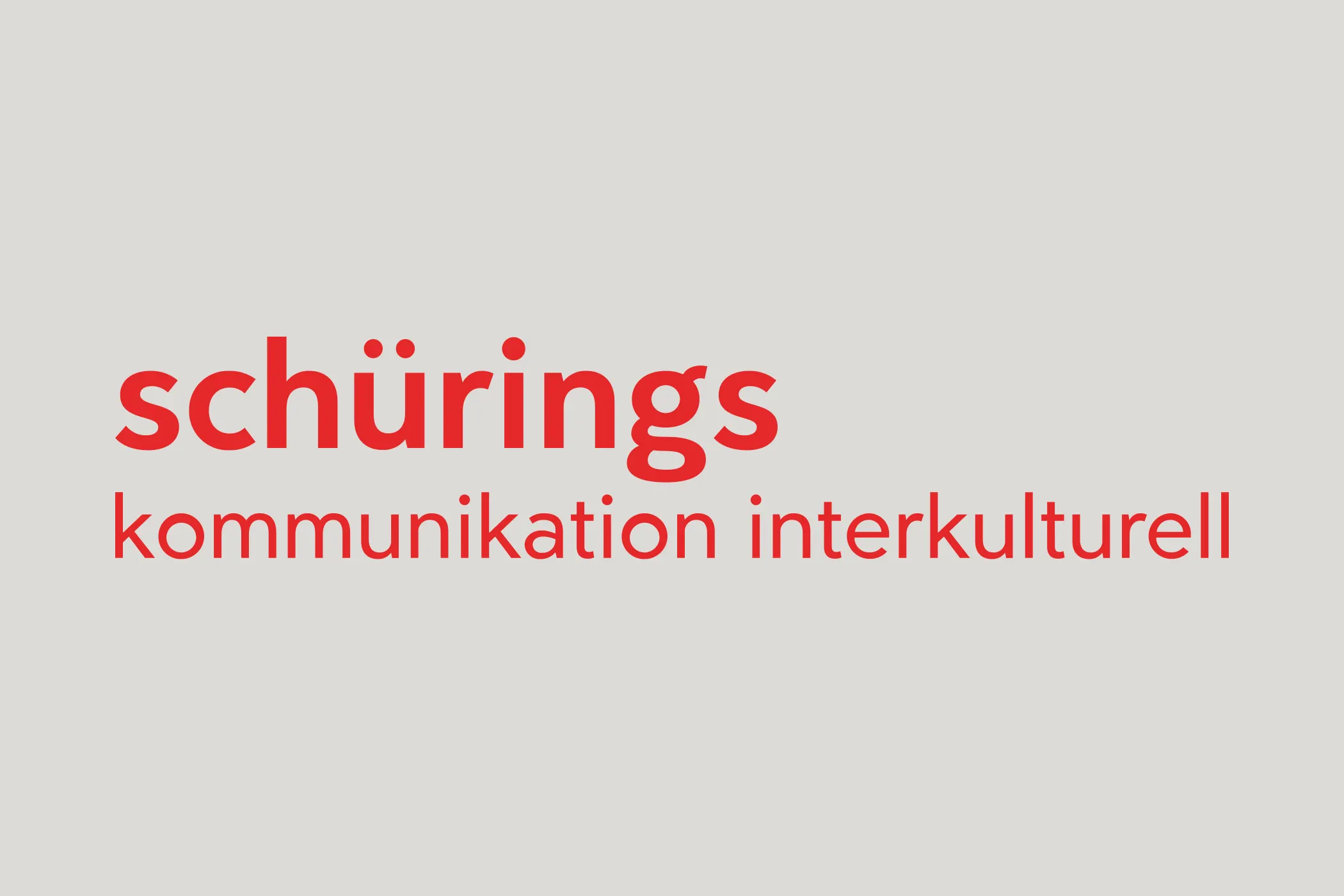 Logo Schürings Kommunikation Interkulturell in Rot