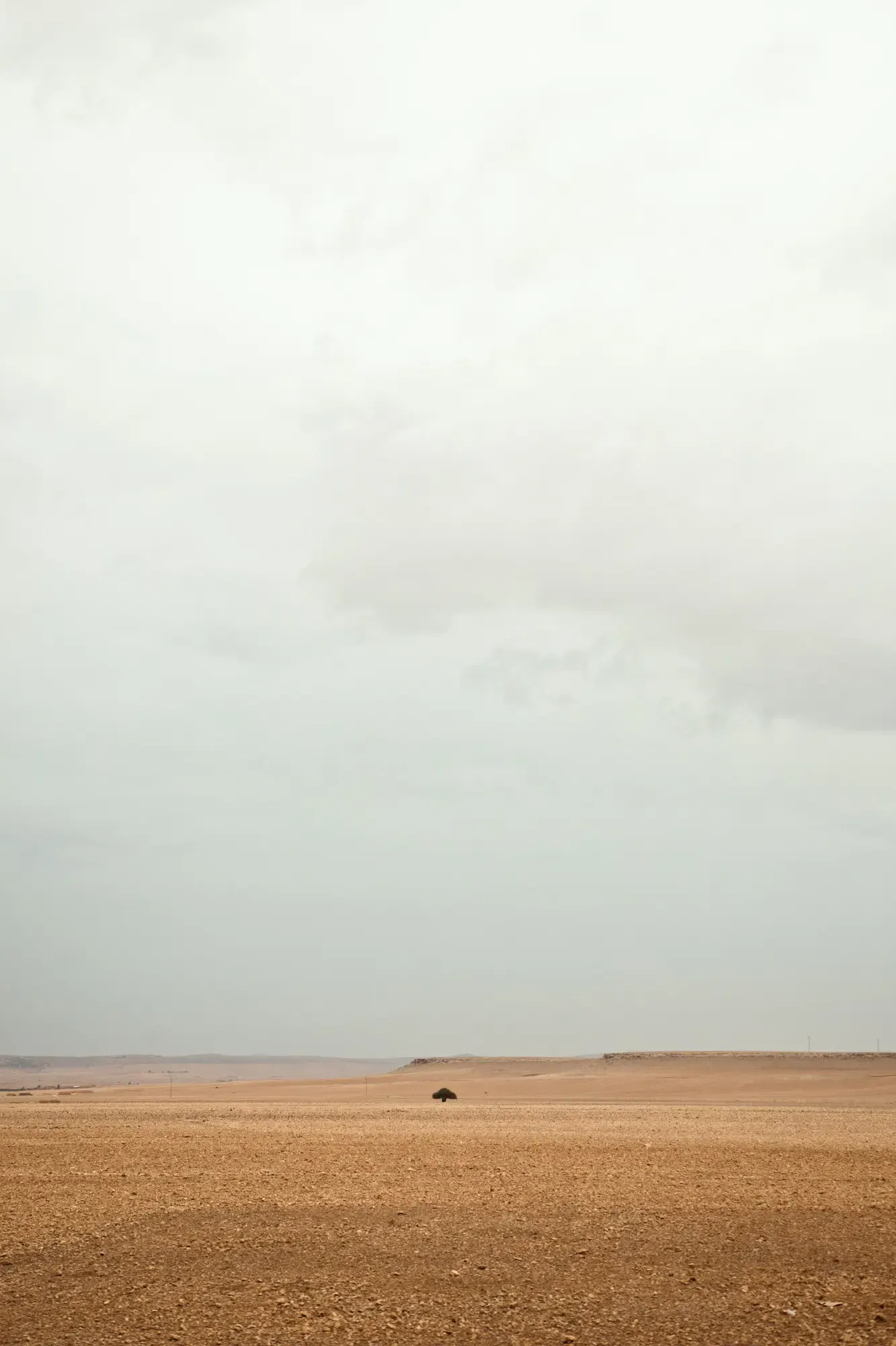Weite Wüstenlandschaft unter bewölktem Himmel, Morocco Experience